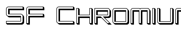 SF Chromium 24 font preview